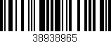 Código de barras (EAN, GTIN, SKU, ISBN): '38938965'