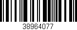 Código de barras (EAN, GTIN, SKU, ISBN): '38964077'