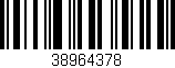Código de barras (EAN, GTIN, SKU, ISBN): '38964378'