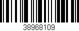 Código de barras (EAN, GTIN, SKU, ISBN): '38968109'