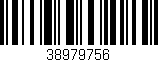 Código de barras (EAN, GTIN, SKU, ISBN): '38979756'