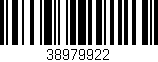 Código de barras (EAN, GTIN, SKU, ISBN): '38979922'