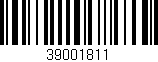 Código de barras (EAN, GTIN, SKU, ISBN): '39001811'