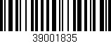 Código de barras (EAN, GTIN, SKU, ISBN): '39001835'