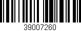 Código de barras (EAN, GTIN, SKU, ISBN): '39007260'