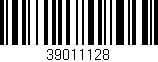 Código de barras (EAN, GTIN, SKU, ISBN): '39011128'