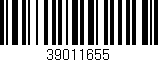 Código de barras (EAN, GTIN, SKU, ISBN): '39011655'