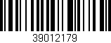 Código de barras (EAN, GTIN, SKU, ISBN): '39012179'
