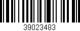 Código de barras (EAN, GTIN, SKU, ISBN): '39023483'
