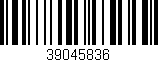 Código de barras (EAN, GTIN, SKU, ISBN): '39045836'