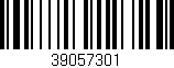 Código de barras (EAN, GTIN, SKU, ISBN): '39057301'