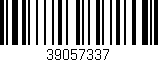 Código de barras (EAN, GTIN, SKU, ISBN): '39057337'