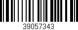 Código de barras (EAN, GTIN, SKU, ISBN): '39057343'