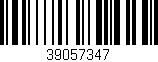 Código de barras (EAN, GTIN, SKU, ISBN): '39057347'