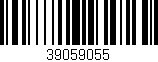 Código de barras (EAN, GTIN, SKU, ISBN): '39059055'
