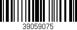 Código de barras (EAN, GTIN, SKU, ISBN): '39059075'