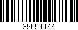 Código de barras (EAN, GTIN, SKU, ISBN): '39059077'