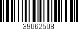 Código de barras (EAN, GTIN, SKU, ISBN): '39062508'