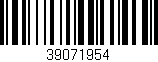 Código de barras (EAN, GTIN, SKU, ISBN): '39071954'