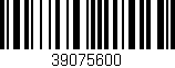 Código de barras (EAN, GTIN, SKU, ISBN): '39075600'