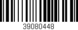 Código de barras (EAN, GTIN, SKU, ISBN): '39080448'