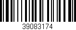Código de barras (EAN, GTIN, SKU, ISBN): '39083174'
