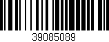 Código de barras (EAN, GTIN, SKU, ISBN): '39085089'