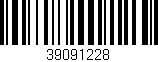 Código de barras (EAN, GTIN, SKU, ISBN): '39091228'
