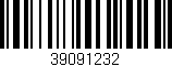 Código de barras (EAN, GTIN, SKU, ISBN): '39091232'
