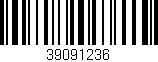 Código de barras (EAN, GTIN, SKU, ISBN): '39091236'