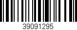 Código de barras (EAN, GTIN, SKU, ISBN): '39091295'