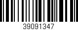 Código de barras (EAN, GTIN, SKU, ISBN): '39091347'