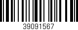 Código de barras (EAN, GTIN, SKU, ISBN): '39091567'