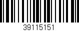 Código de barras (EAN, GTIN, SKU, ISBN): '39115151'