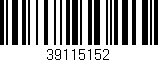 Código de barras (EAN, GTIN, SKU, ISBN): '39115152'