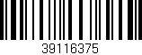 Código de barras (EAN, GTIN, SKU, ISBN): '39116375'
