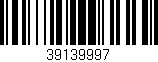 Código de barras (EAN, GTIN, SKU, ISBN): '39139997'