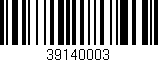 Código de barras (EAN, GTIN, SKU, ISBN): '39140003'