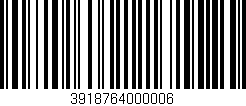 Código de barras (EAN, GTIN, SKU, ISBN): '3918764000006'