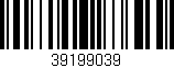 Código de barras (EAN, GTIN, SKU, ISBN): '39199039'