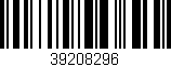 Código de barras (EAN, GTIN, SKU, ISBN): '39208296'
