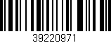 Código de barras (EAN, GTIN, SKU, ISBN): '39220971'