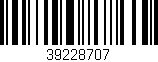 Código de barras (EAN, GTIN, SKU, ISBN): '39228707'