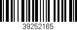 Código de barras (EAN, GTIN, SKU, ISBN): '39252165'