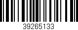 Código de barras (EAN, GTIN, SKU, ISBN): '39265133'