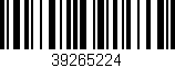 Código de barras (EAN, GTIN, SKU, ISBN): '39265224'