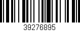 Código de barras (EAN, GTIN, SKU, ISBN): '39276895'