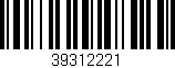 Código de barras (EAN, GTIN, SKU, ISBN): '39312221'