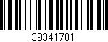 Código de barras (EAN, GTIN, SKU, ISBN): '39341701'
