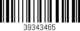Código de barras (EAN, GTIN, SKU, ISBN): '39343465'
